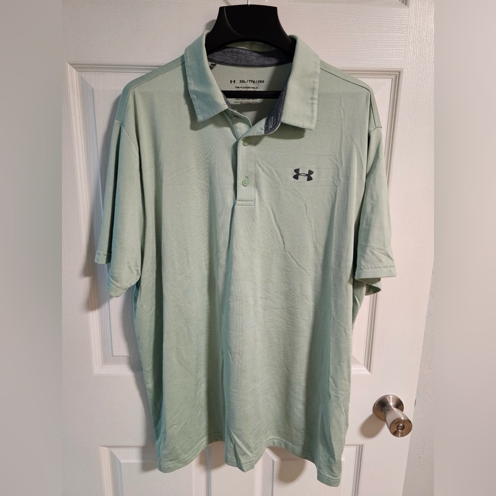 Under Armour Men's Light Green Polo Shirt